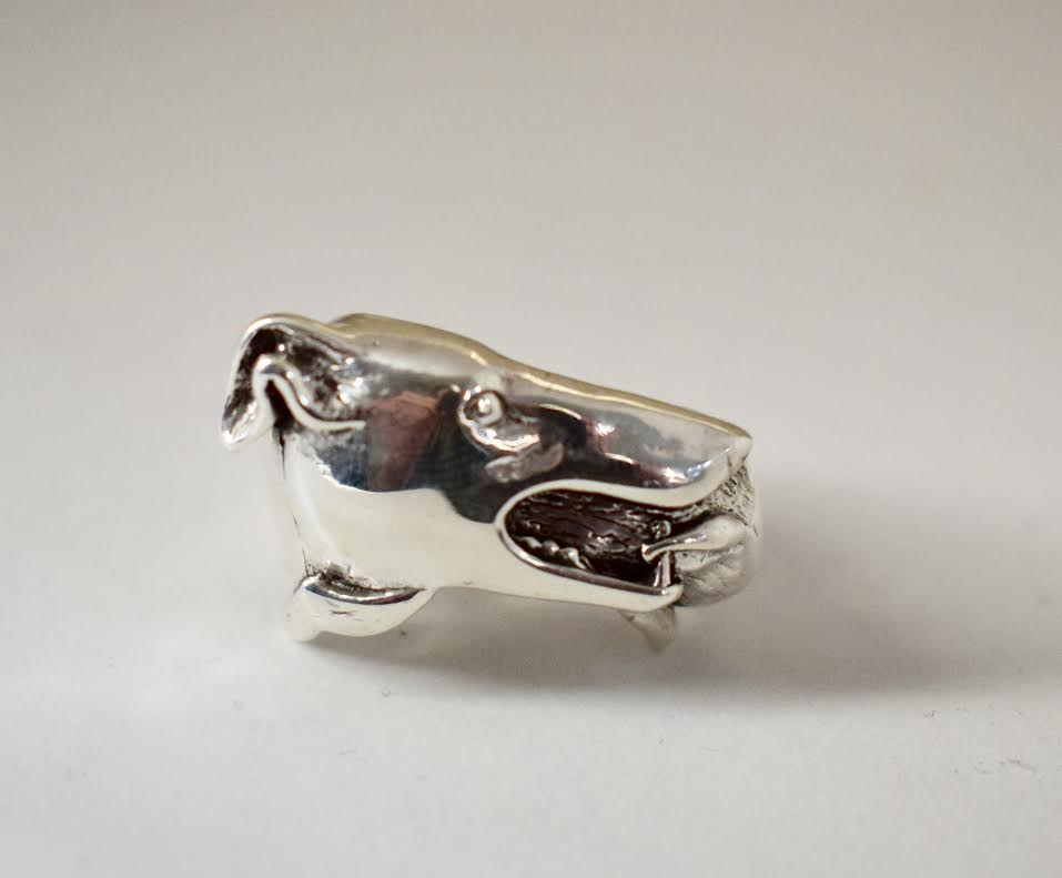 Sterling Silver Greyhound Ring